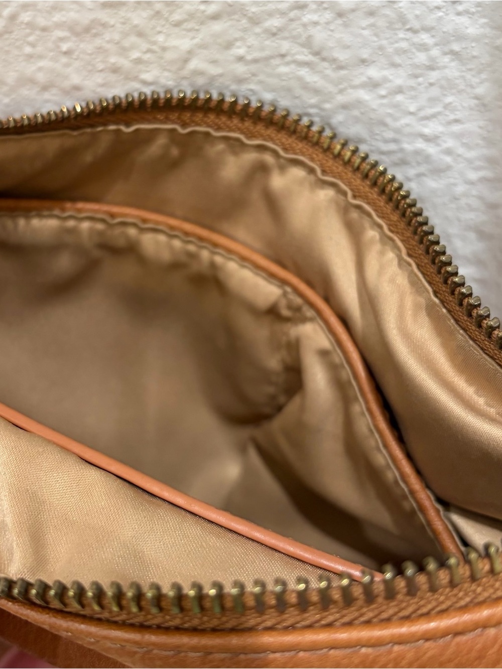 Urban Originals Tan Brown Crossbody Bag with Striped Strap - Picture 7 of 9
